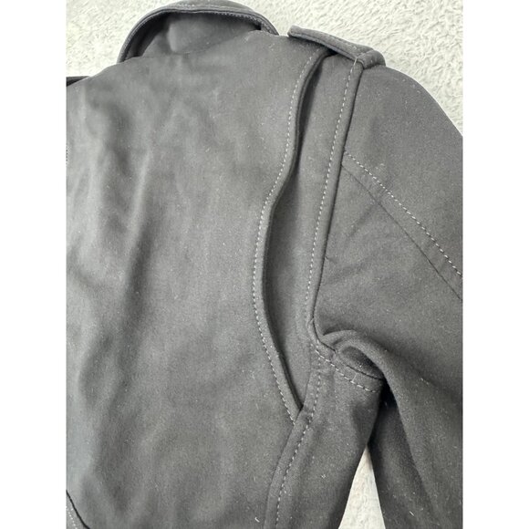 True Religion Womens S Black "Store Sample" Biker Jacket 90s Y2K Gothic Skater - Picture 13 of 14